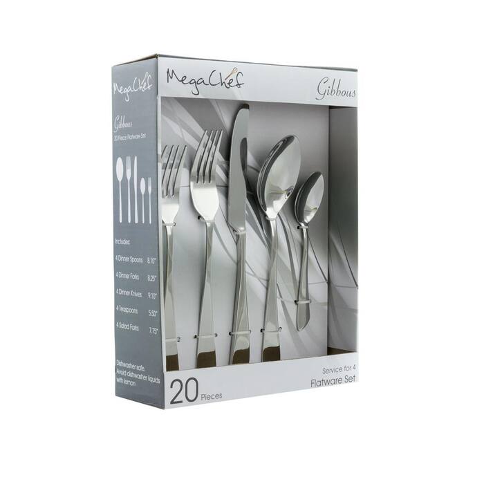 Gibbous 20-Piece Silver